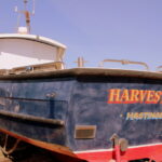 Boat on beach in Hastings