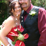 Bride and father portrait