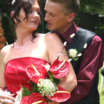 Bride and groom portrait