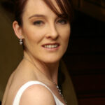 Bride smiles for camera