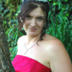 Bride smiles for the camera