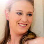 Bride portrait with halo effect