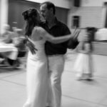 Couple dancing at wedding reception
