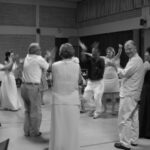 Celebrations at a Greek wedding