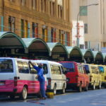 Taxi rank in Johannesburg