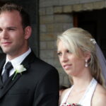 Couple prepare to take their vows at a wedding