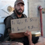 Beggar in New Orleans