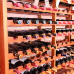 Wine rack displaying wide selection of cultivars