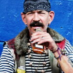 Man drinking in New Orleans