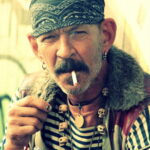 Man smoking in New Orleans