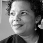 Carmen Louw engaged in conversation