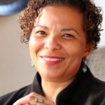 Carmen Louw looking every inch the professional businesswoman she is