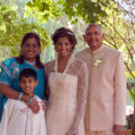 bride with mom and dad