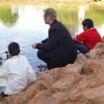 Groom takes a moment